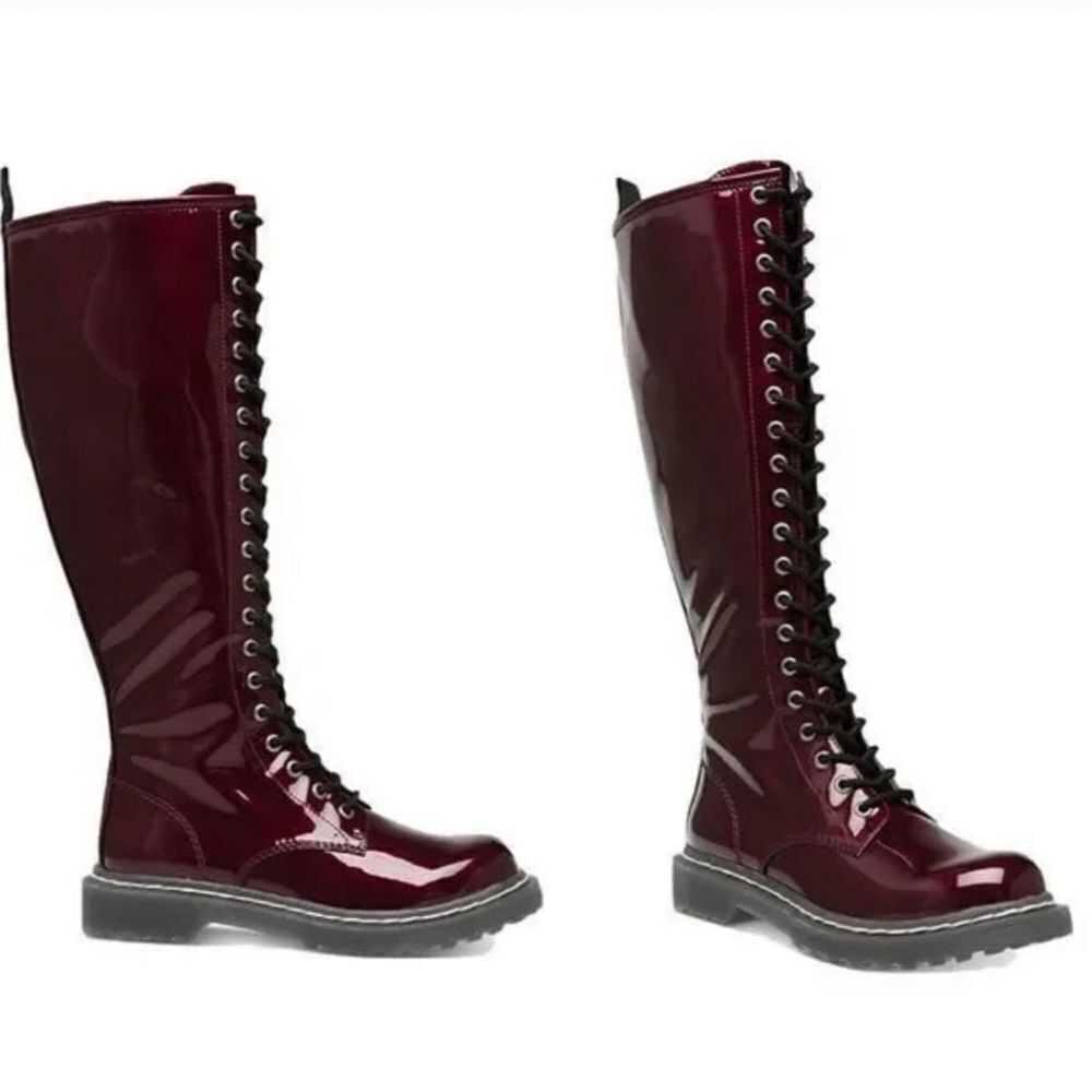 Wild Pair Burgundy Heeled Boots